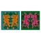 Stupell Industries Eclectic Twin Tigers 2 pc Canvas Wall Art Set Design by Carrie Cantwell